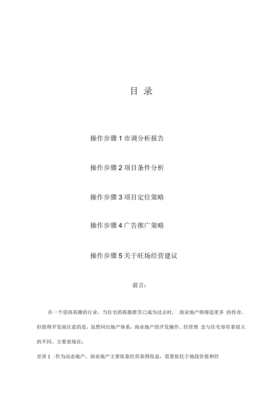 某商贸城项目定位与广告推广策略分析_第1页