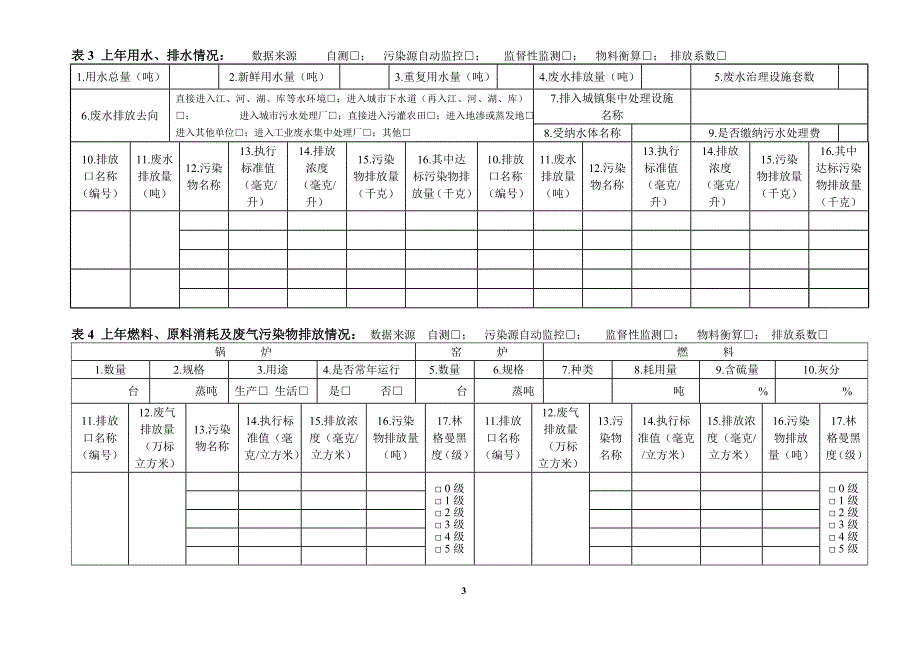 排放污染物申报登记简表小型企业_第3页