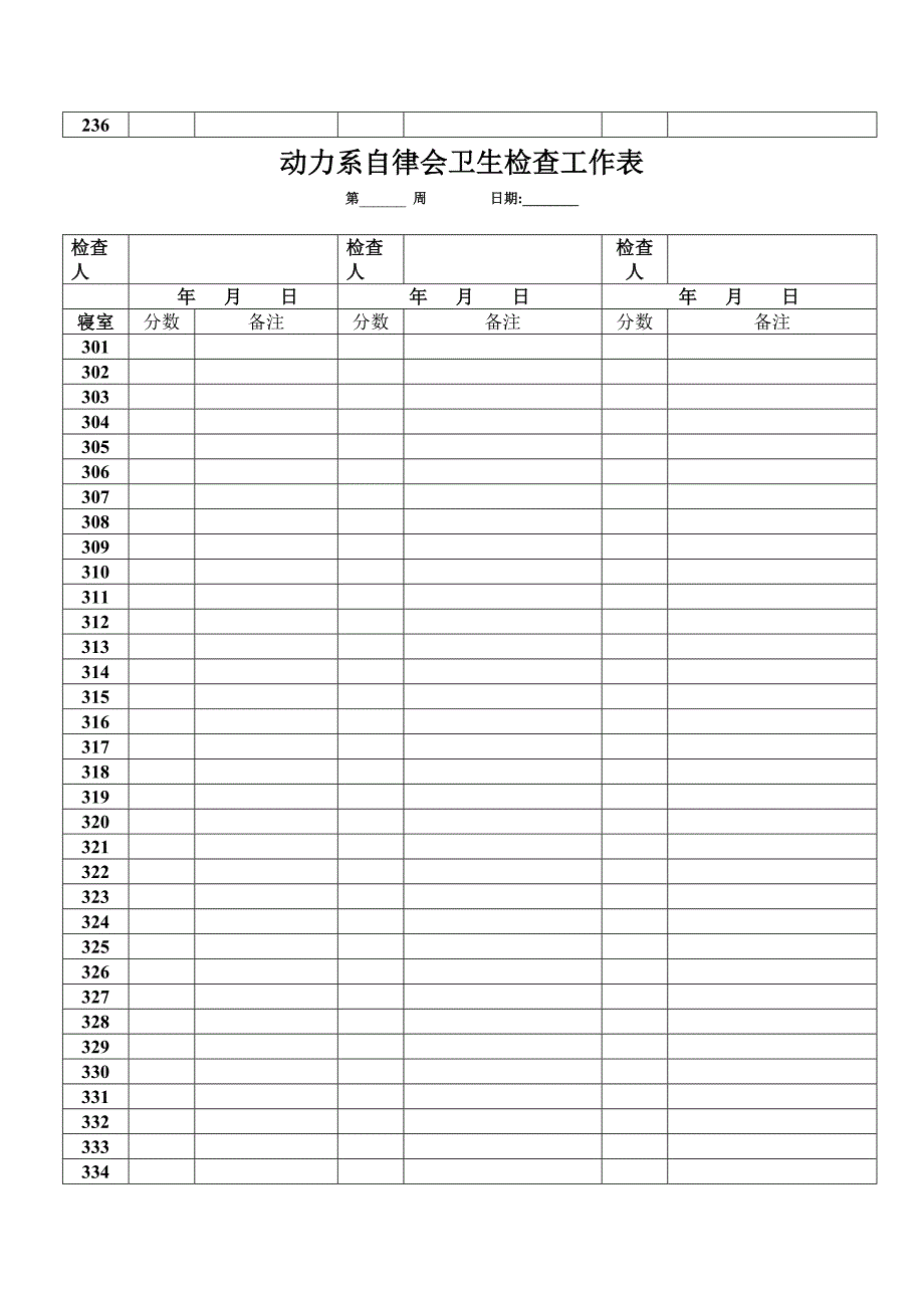 卫生检查工作表(工作必要的).doc_第3页