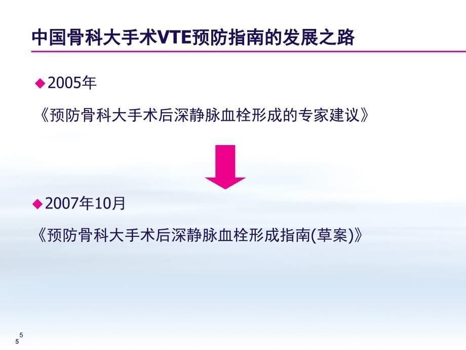 骨科大手术静脉血栓栓塞症预防指南及抗凝治疗新进展ppt演示课件_第5页