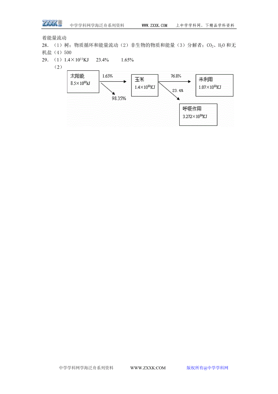 生态系统物质和能量循环练习.doc_第5页