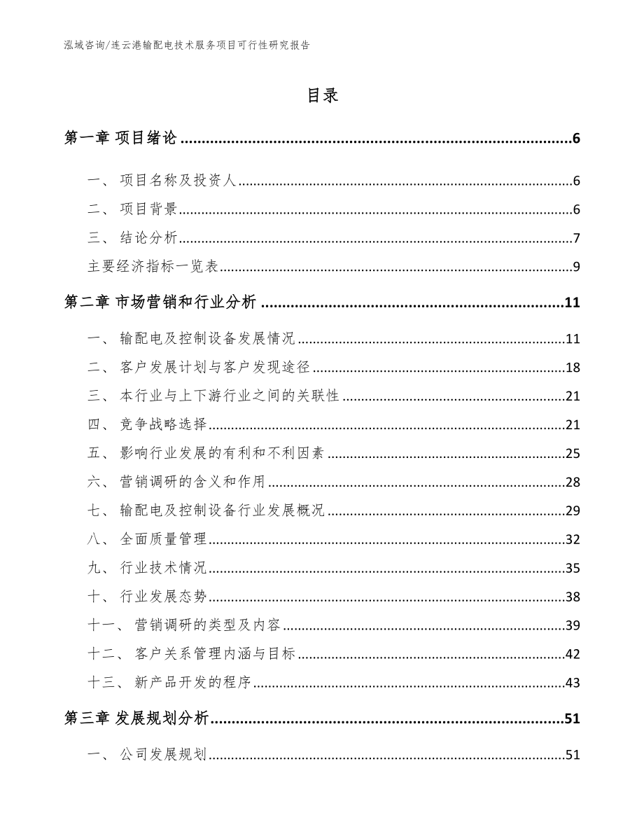 连云港输配电技术服务项目可行性研究报告_范文模板_第2页