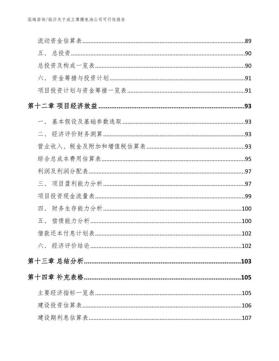 临沂关于成立薄膜电池公司可行性报告_参考范文_第5页