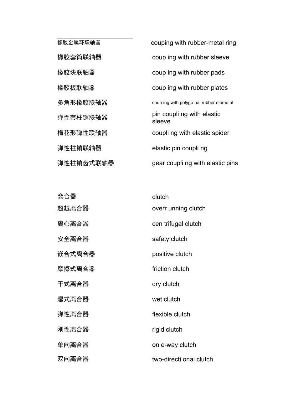 联轴器离合器与制动器名词术语_第2页