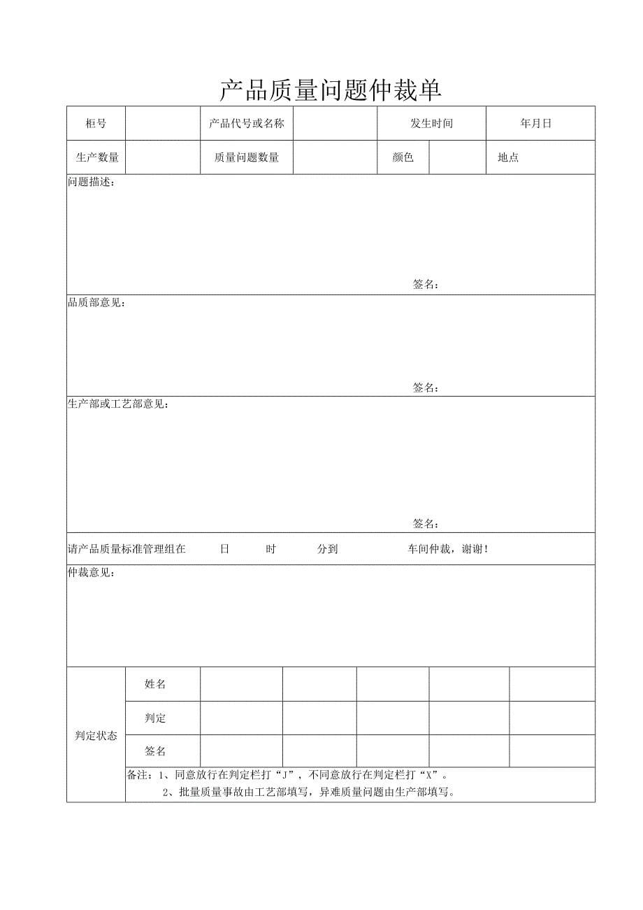 批量成品、零部件质量事故管理制度(附表单2份)_第5页