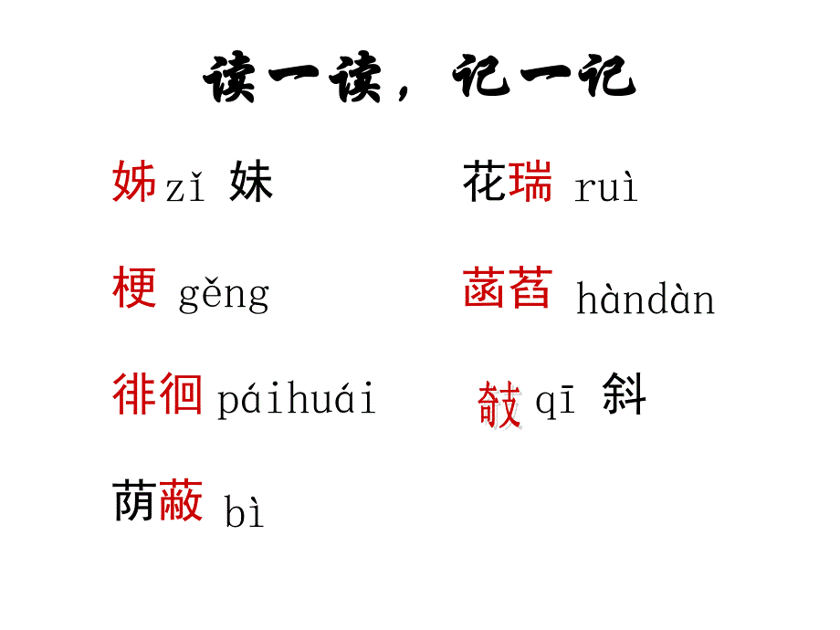 人教新课标初中七上《散文诗两首》（荷叶母亲）精品课件_第4页