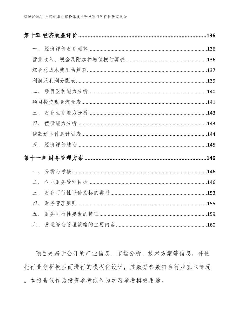 广州精细氧化铝粉体技术研发项目可行性研究报告_第5页