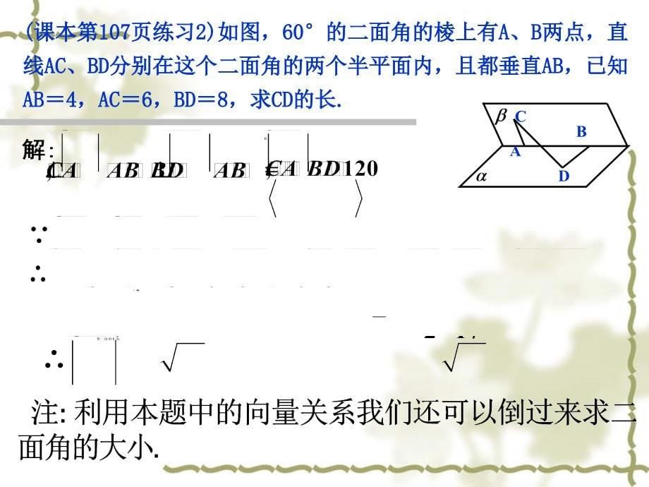 3.2立体几何中的向量方法夹角问题_第5页