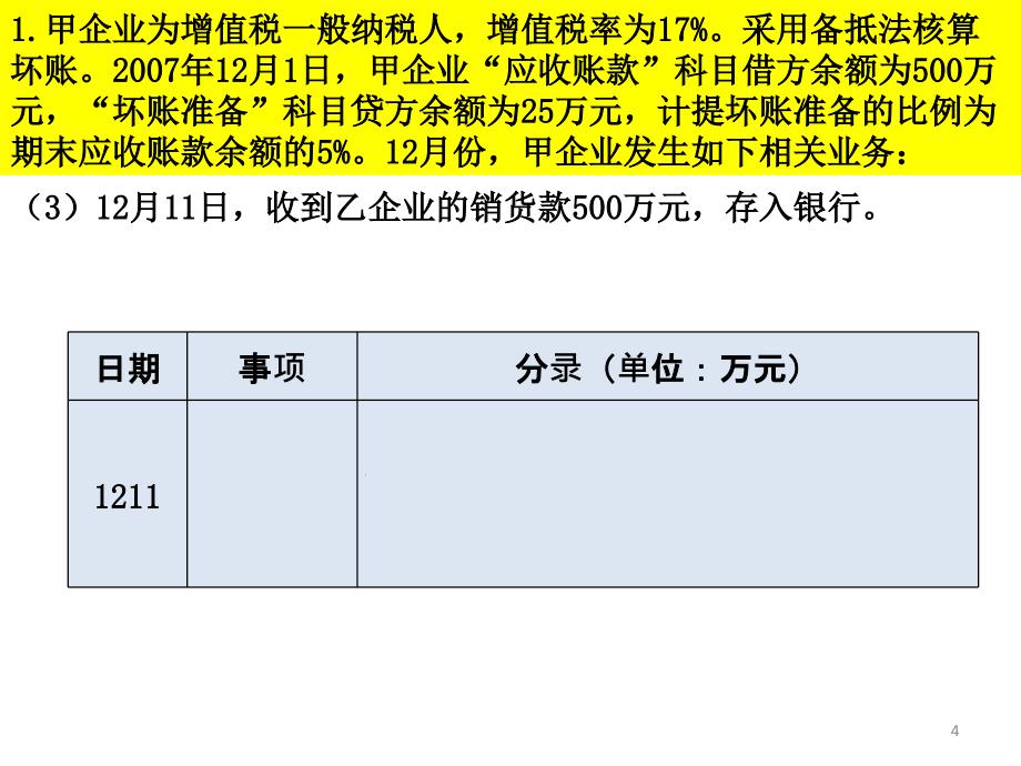 财务会计作业及作业讲解_第4页