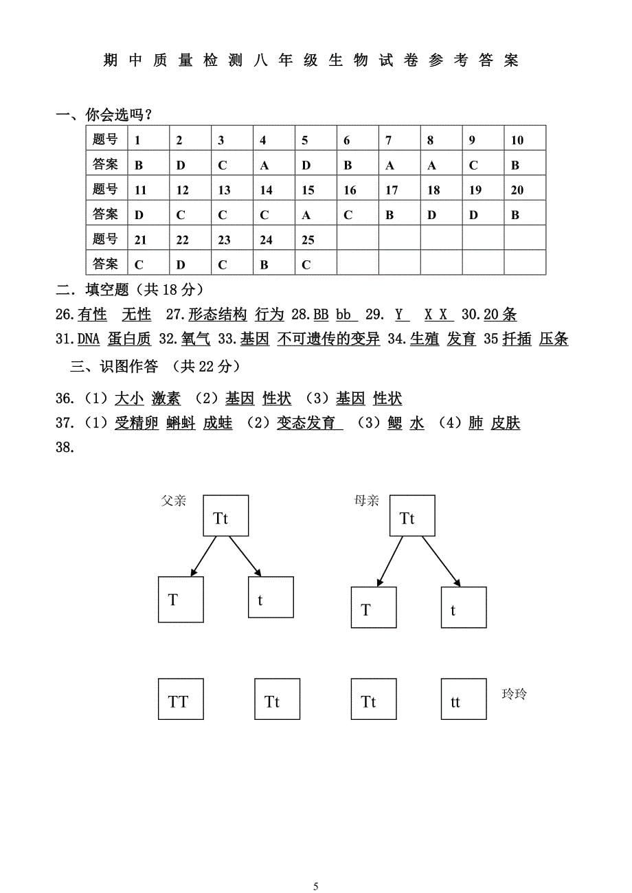 八年级下册生物期中试卷.doc_第5页