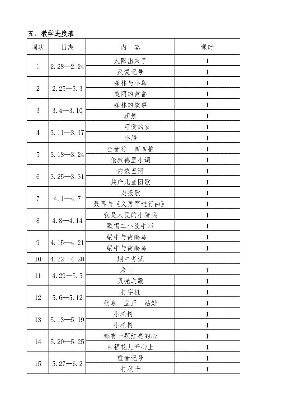 2019人教版小学三年级音乐下册教学计划_第3页