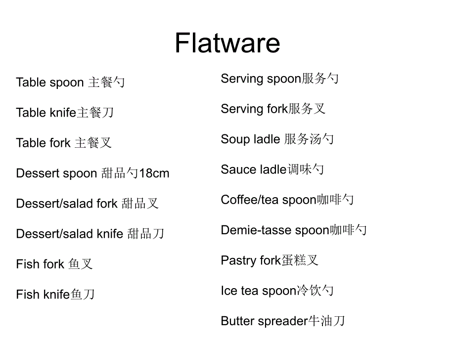 西式餐具及摆台PPT课件_第4页