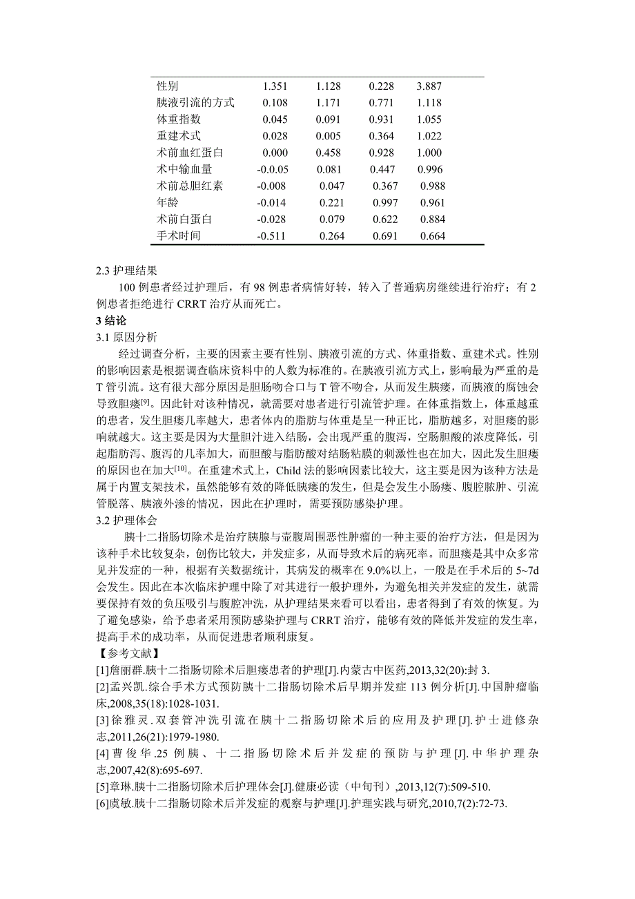 探讨胰十二指肠切除术后胆瘘患者的护理方法.doc_第4页