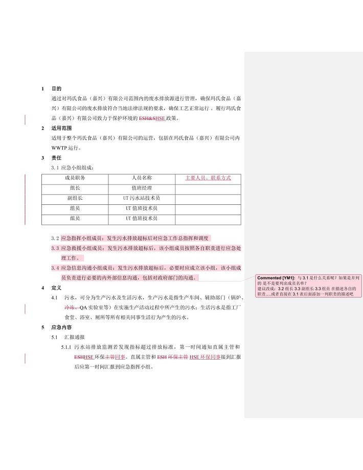 污水排放超标应急预案