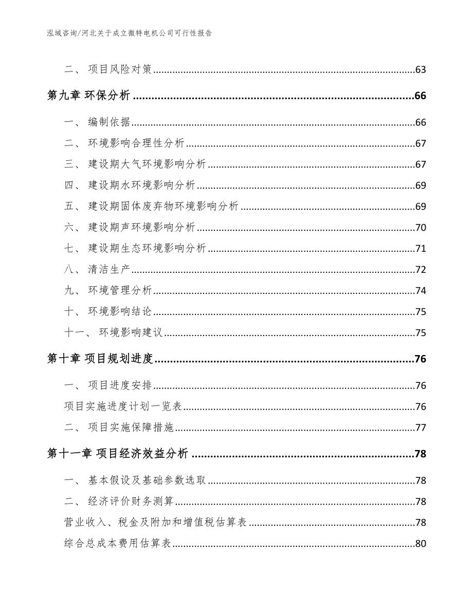 河北关于成立微特电机公司可行性报告（模板参考）_第4页