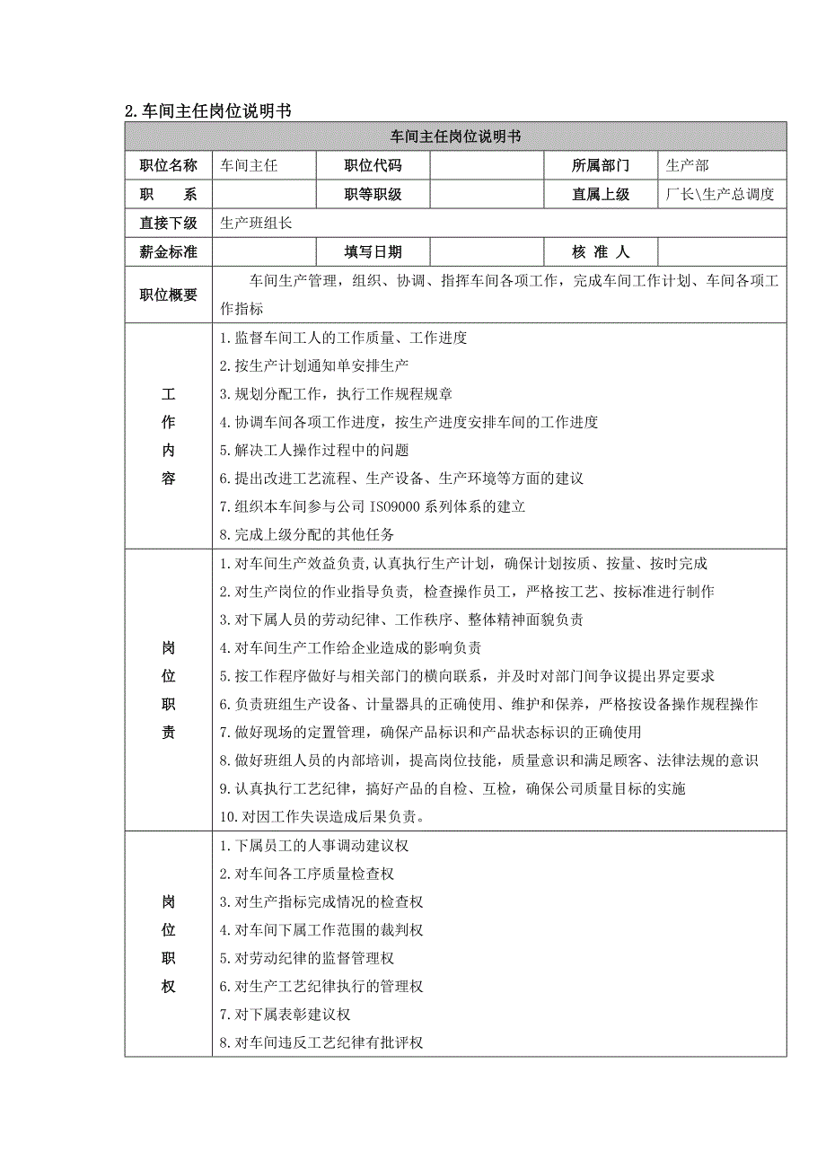 家具厂各个生产管理岗位职责_第3页