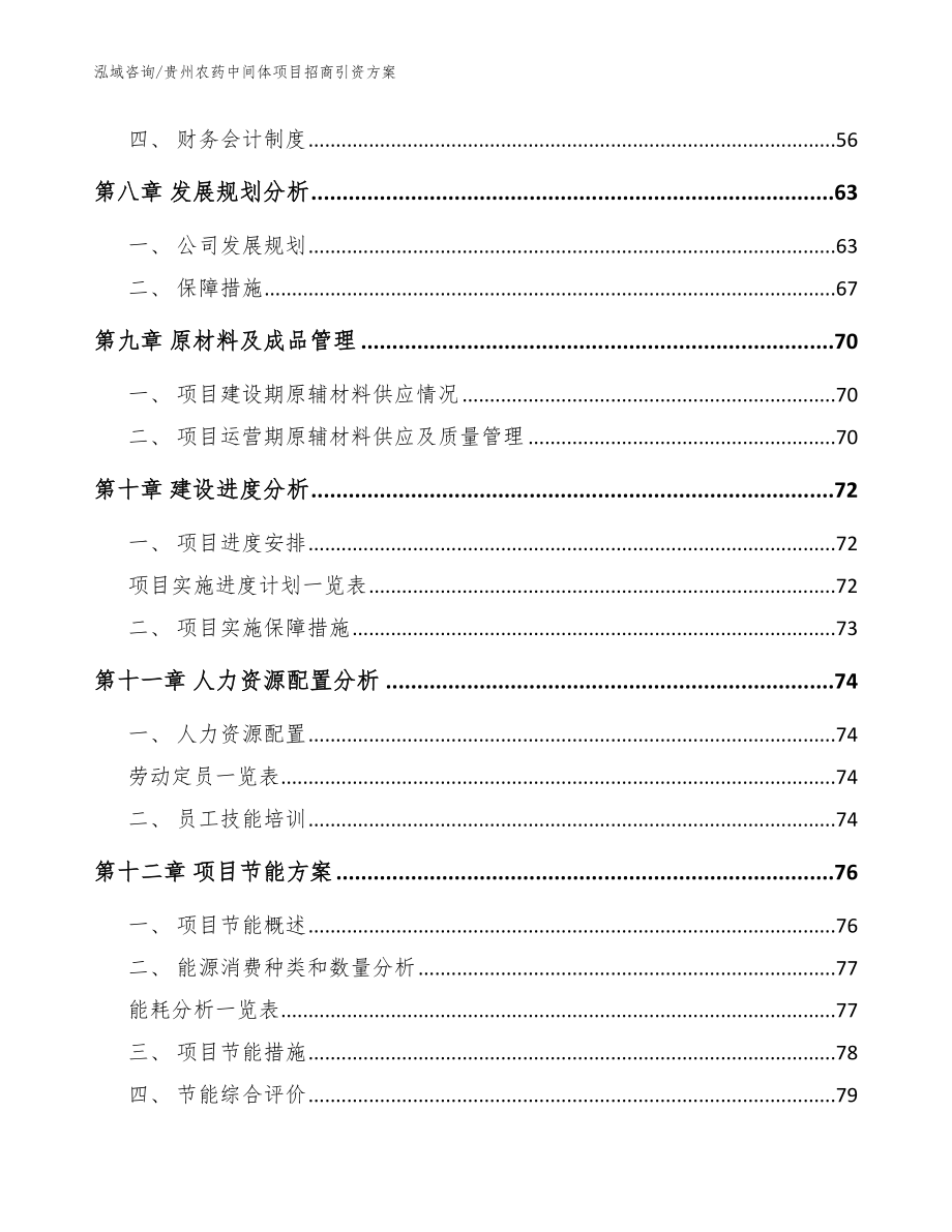 贵州农药中间体项目招商引资方案_模板_第3页