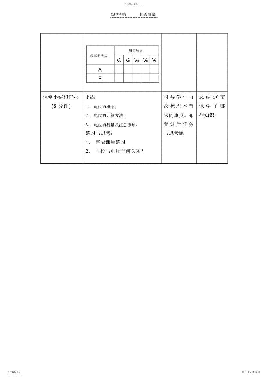 2022年学会电路中电位的测量方法_第5页