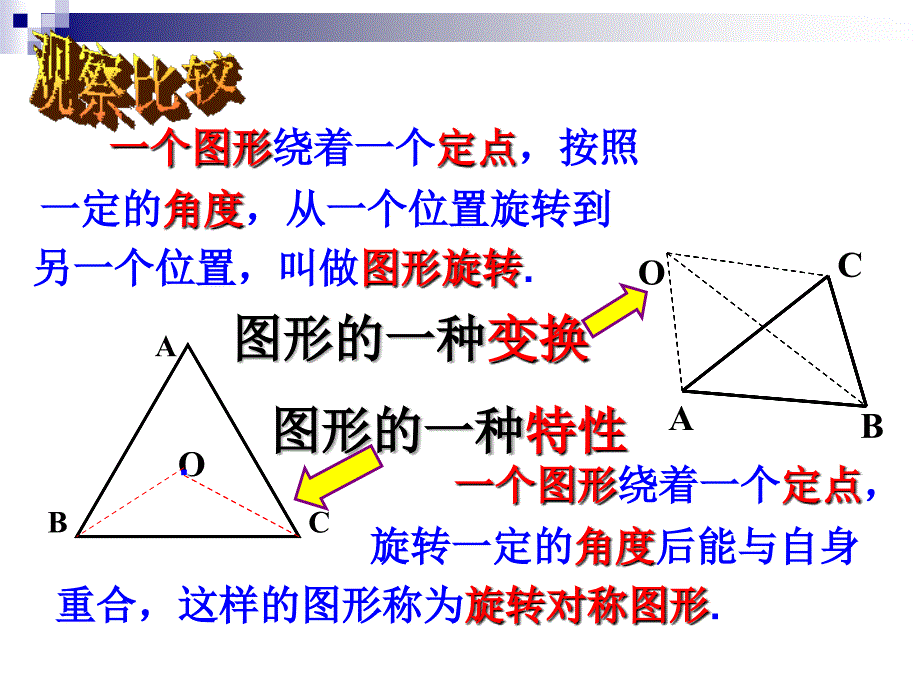 新湘教版七年级数学下册5章轴对称与旋转5.2旋转课件12_第3页