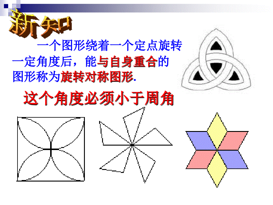 新湘教版七年级数学下册5章轴对称与旋转5.2旋转课件12_第4页