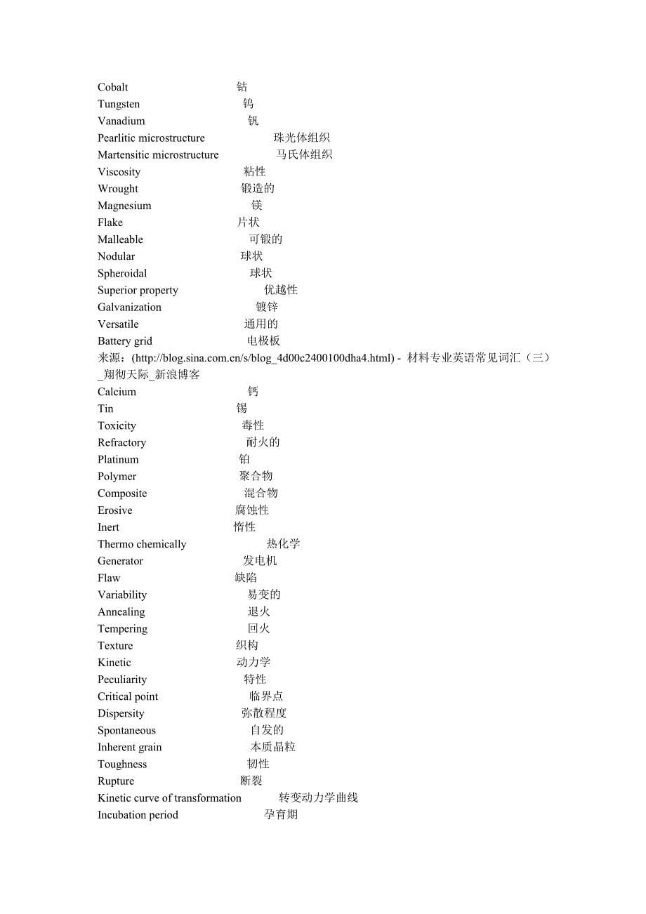 材料专业英语常见词汇汇总.doc_第5页