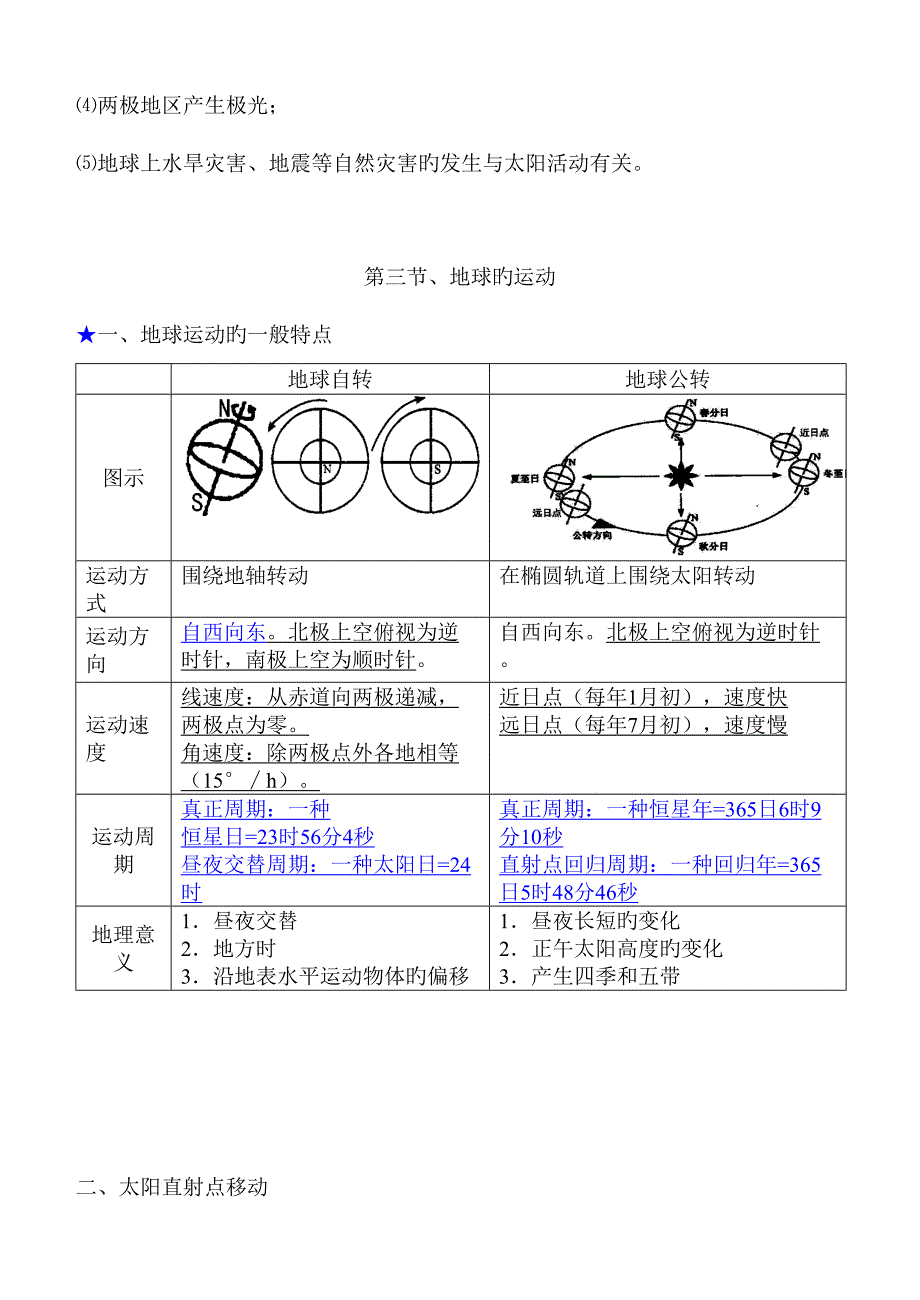 2023年高中地理必修一完整笔记整理汇成.doc_第3页