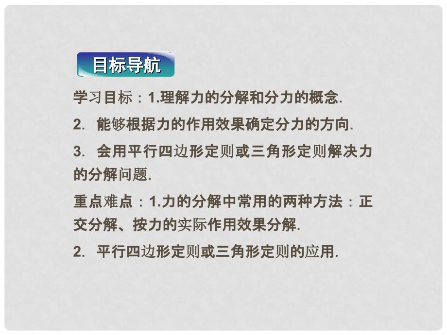 高中物理 3.5 力的分解课件 新人教版必修1_第2页