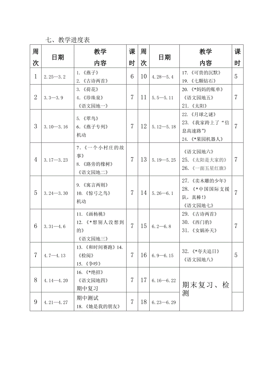 人教版语文三年级下册教学计划.doc_第4页