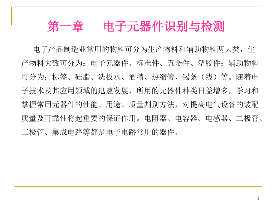 电子元器件识别与检测全_第1页