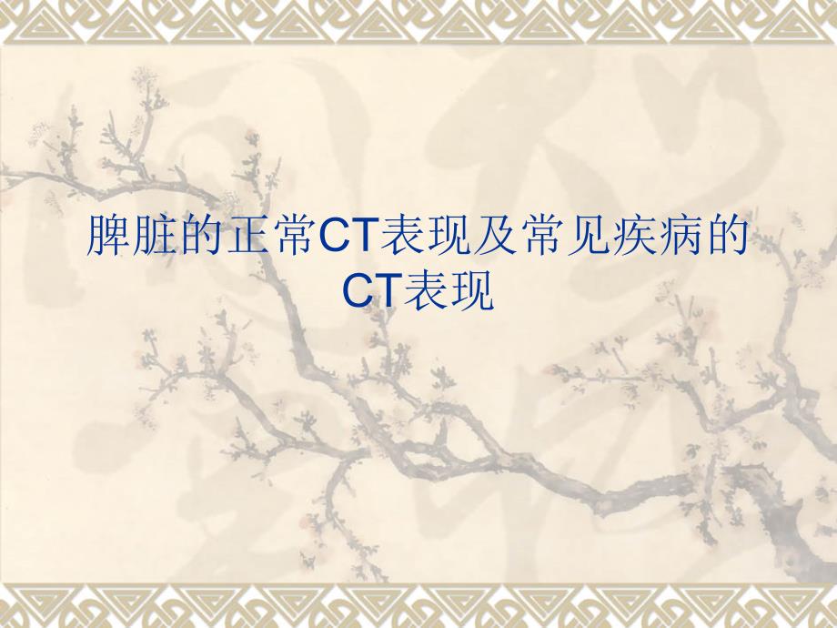 脾脏的正常与异常CT表现.ppt_第1页