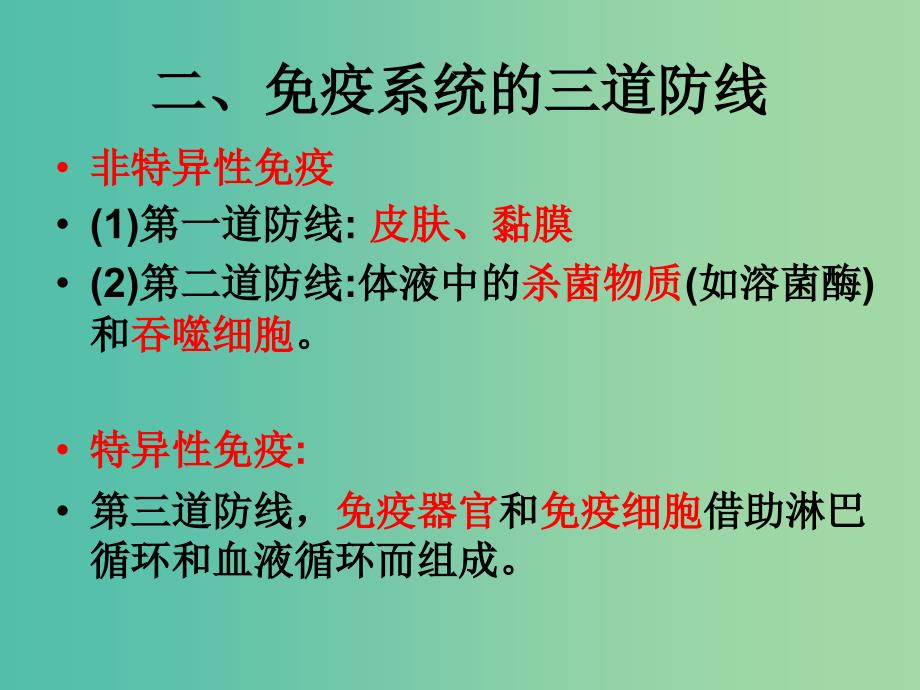 高中生物 2.4 免疫调节课件 新人教版必修3.ppt_第3页