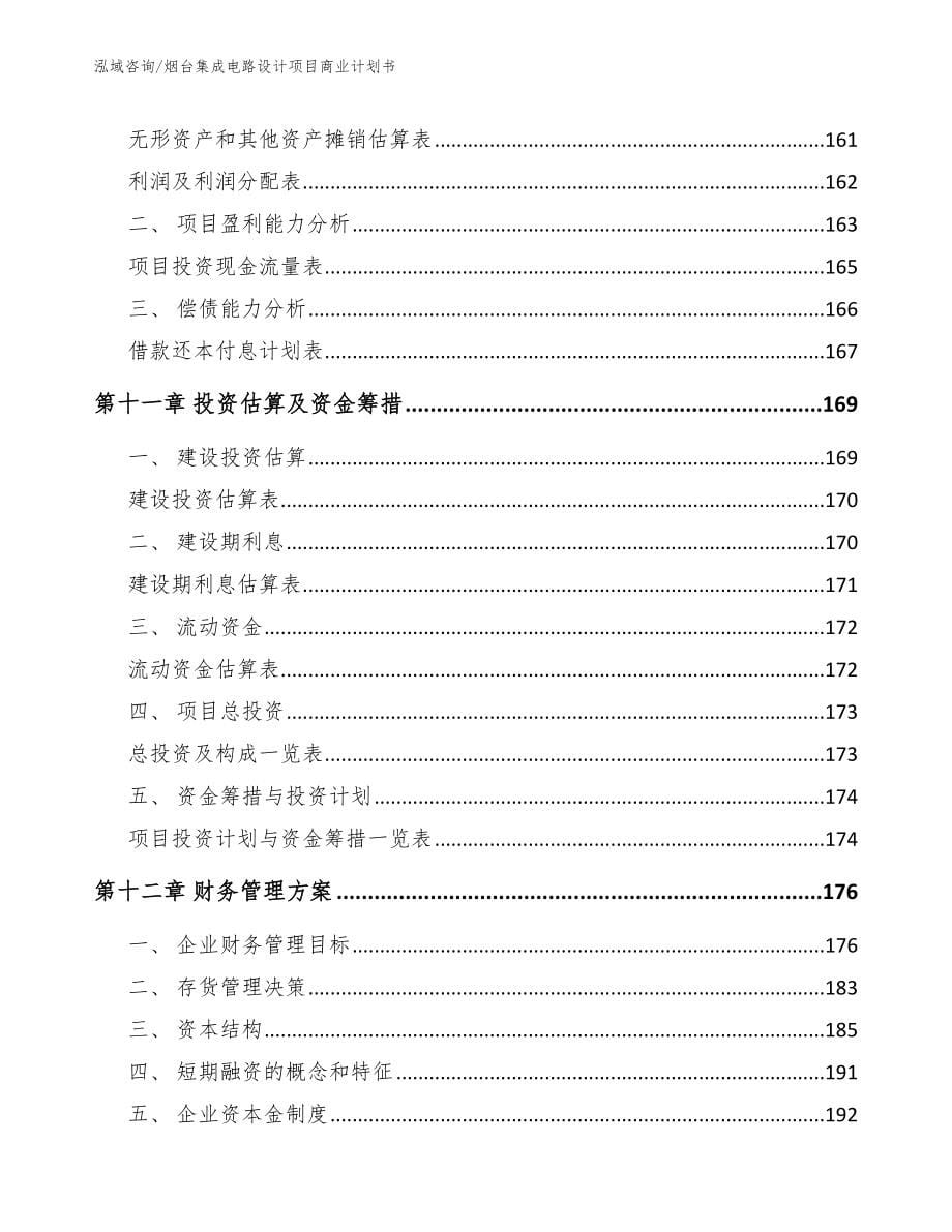 烟台集成电路设计项目商业计划书_第5页