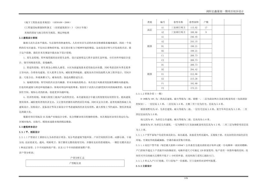 某某豪园住宅小区初步设计说明大学论文_第5页