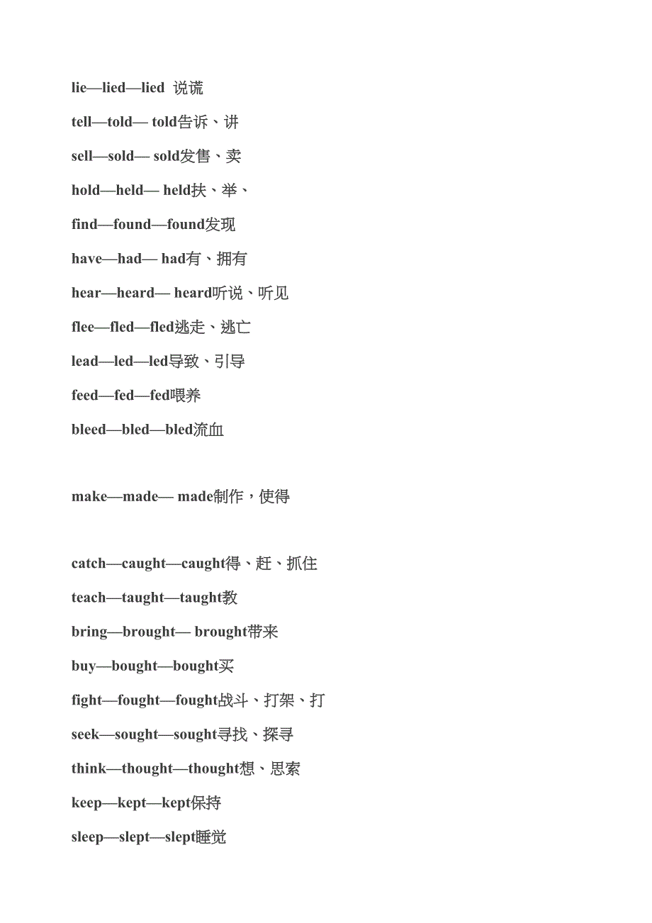 初中英语动词不规则变化归纳表.doc_第2页