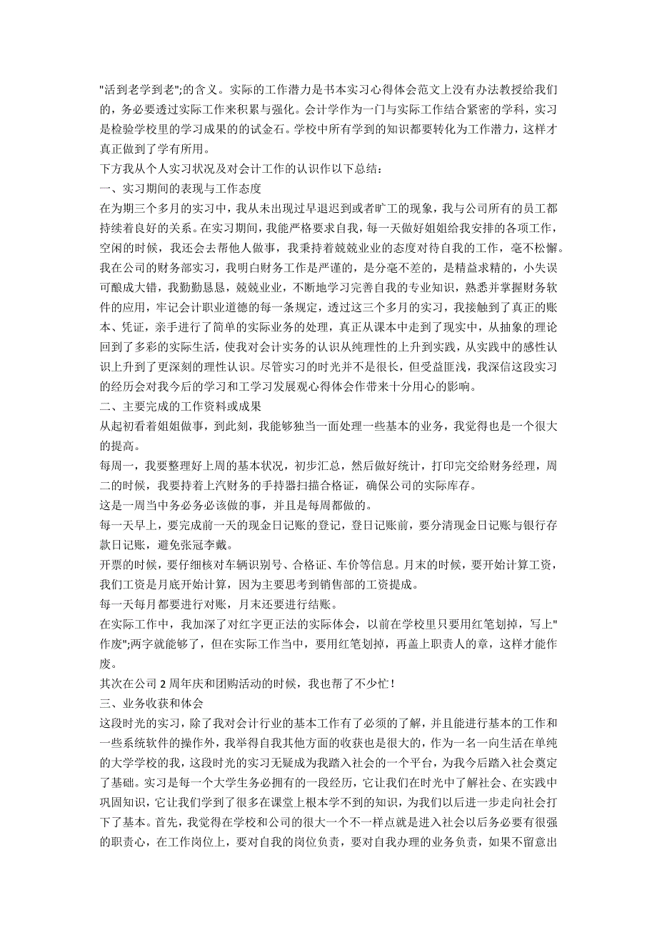 会计实习个人年终工作总结范本_第4页