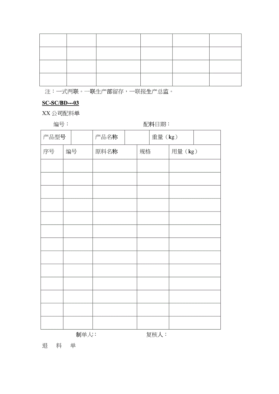 企业管理表格生产类—生产表格(DOC)_第4页