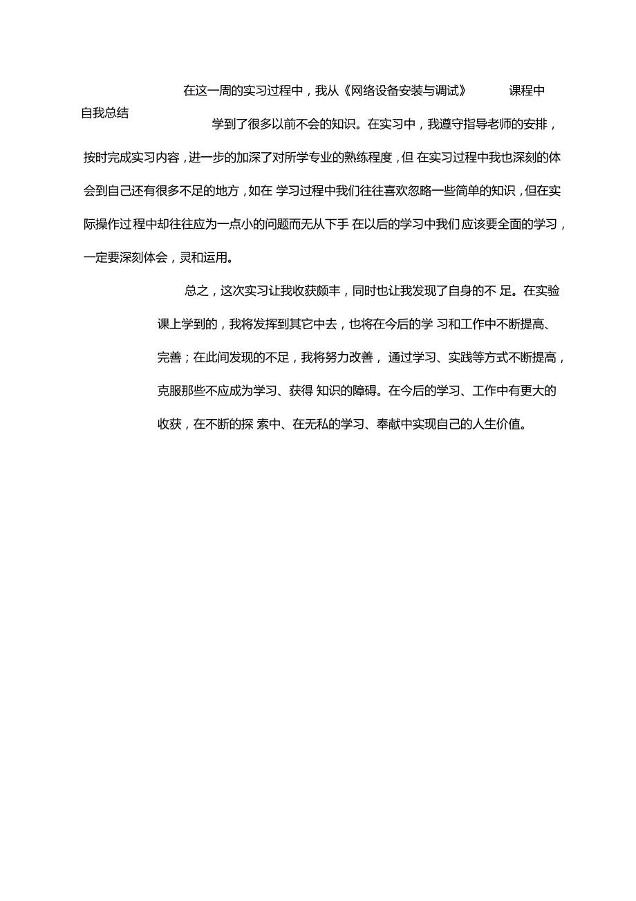 网络设备安装与调试实习报告_第2页