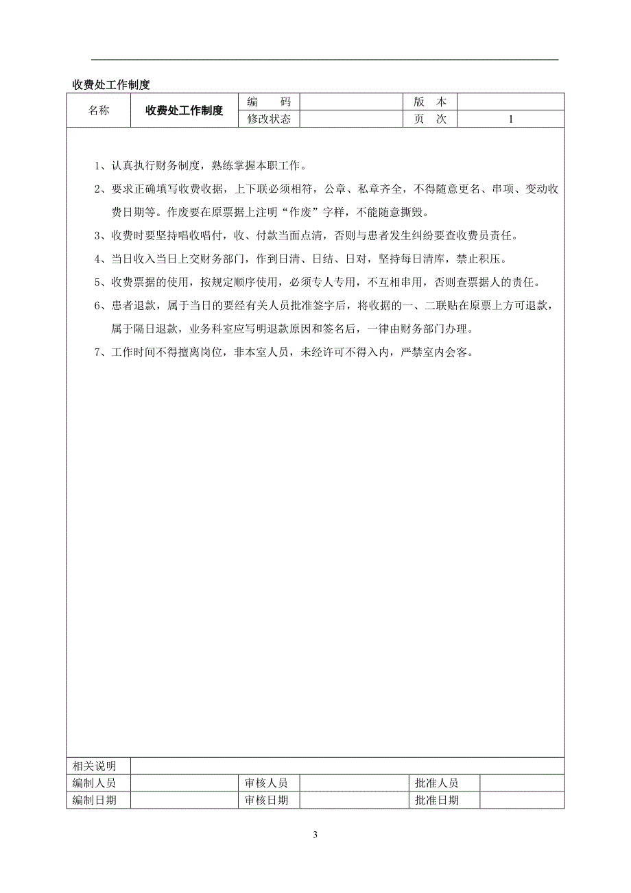 民营医院全部规章制度财务制度和职责_第3页