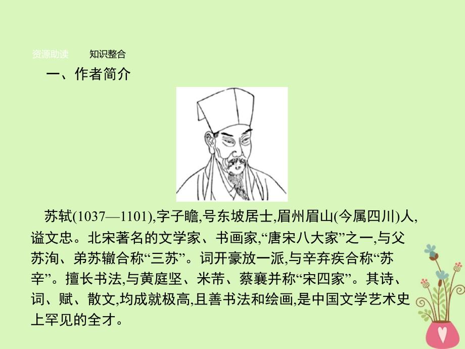 2017-2018学年高中语文 第一单元 历史坐标上的沉思 1 宋词二首课件 鲁人版必修4_第4页