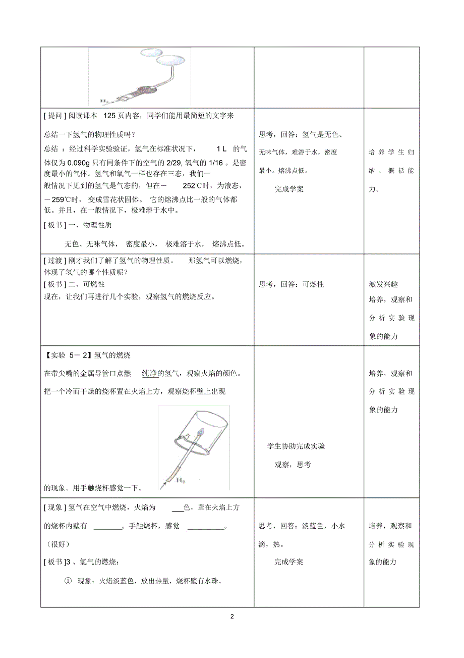 《洁净的燃料——氢气》教案shaok_第3页