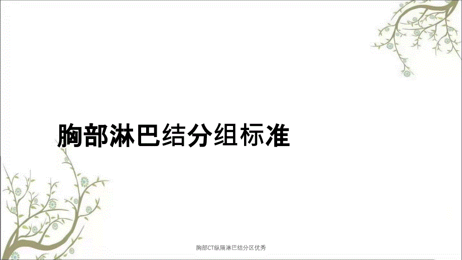 胸部CT纵隔淋巴结分区优秀_第1页