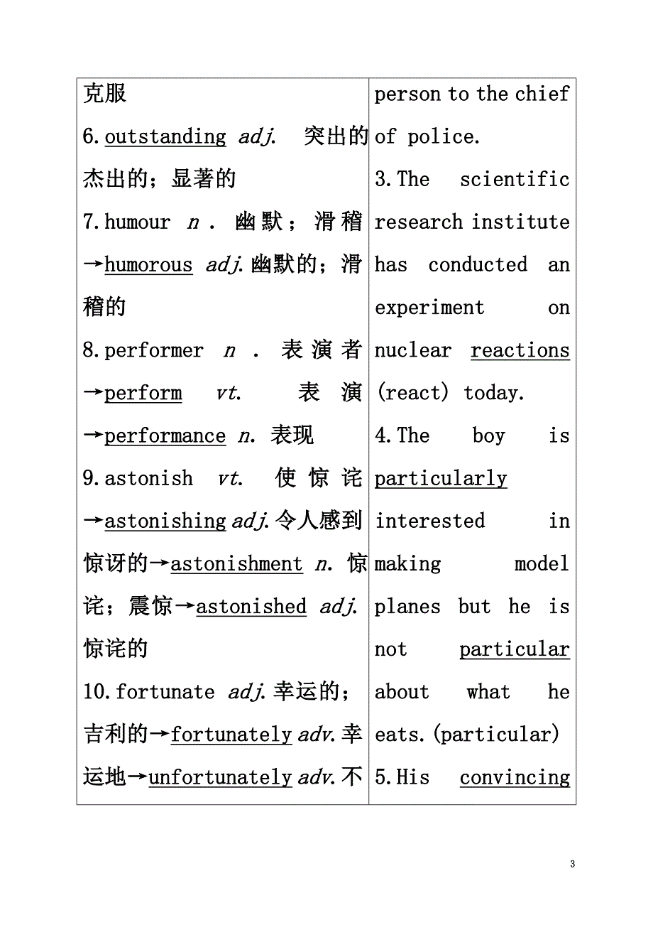 2021届高三英语一轮复习Unit3AtasteofEnglishhumour教师用书新人教版必修4_第3页