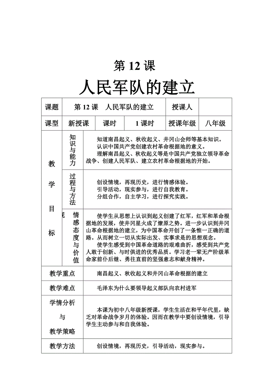 初中历史优质课教案：星星之火_可以燎原_第1页