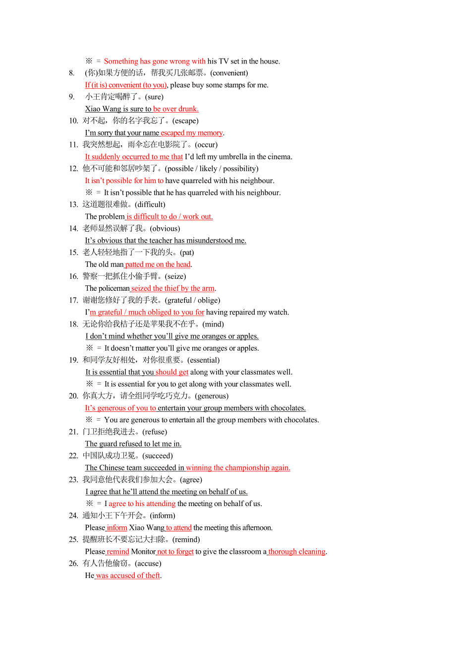 2019年上海高考冲刺复习精编资料成语翻译四字格汇编(共120则)_第3页