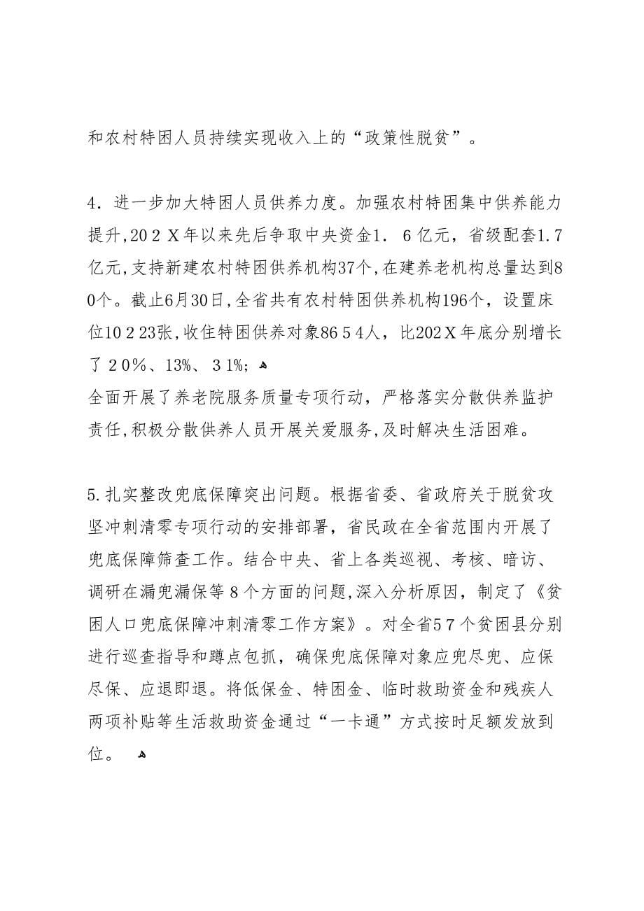 关于兜底保障专项监督检查报告_第5页