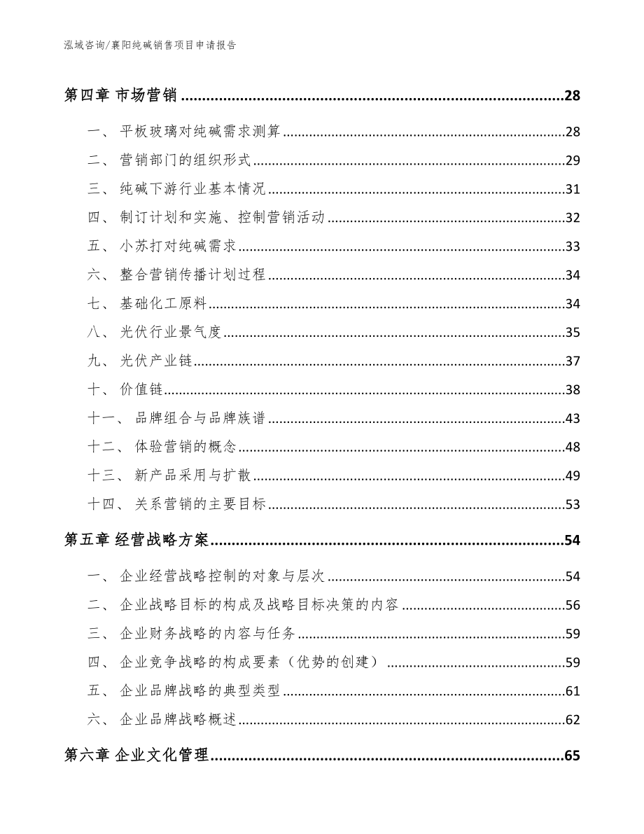 襄阳纯碱销售项目申请报告【范文】_第2页