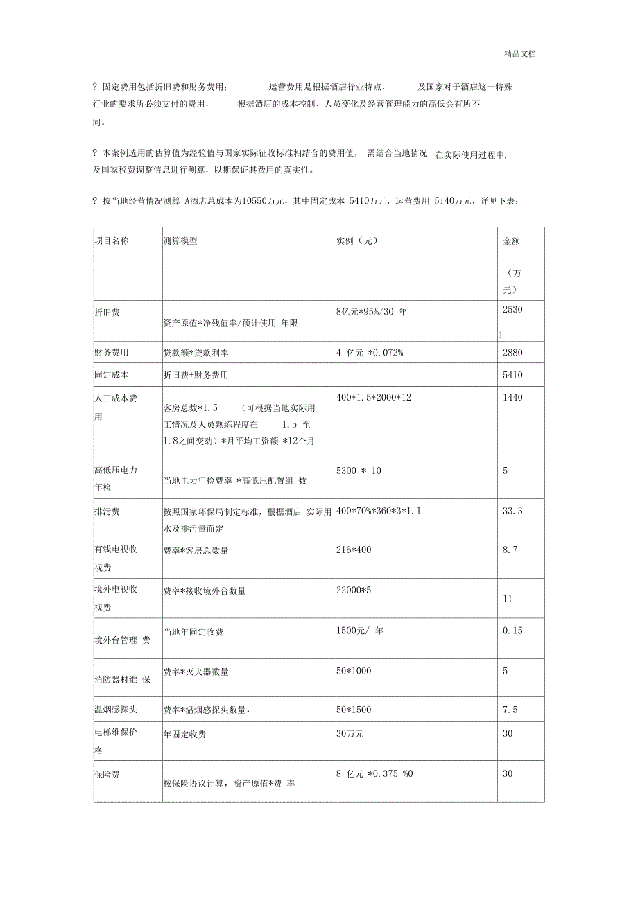 酒店经营收入测算_第3页