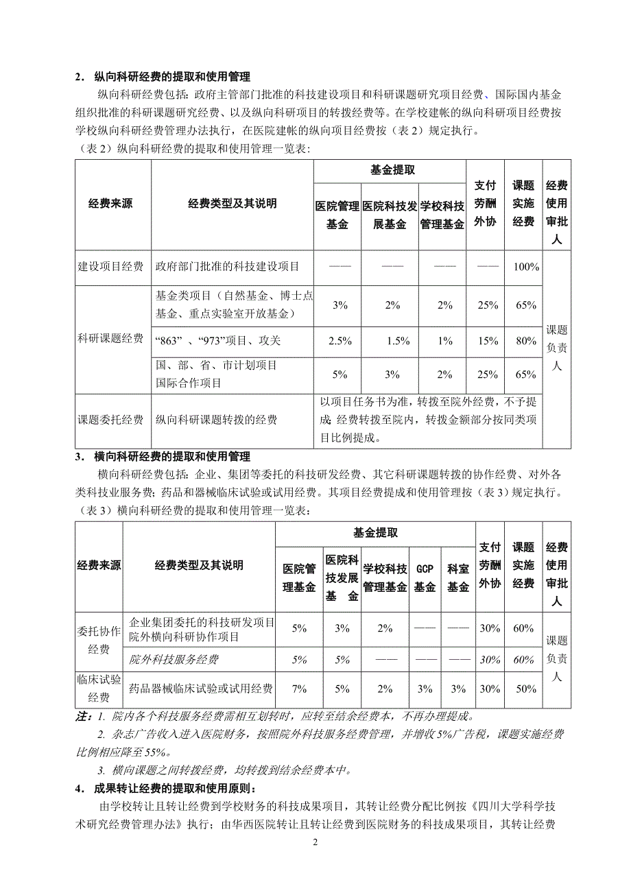 四川大学华西医院科研经费暂行管理办法.doc_第2页