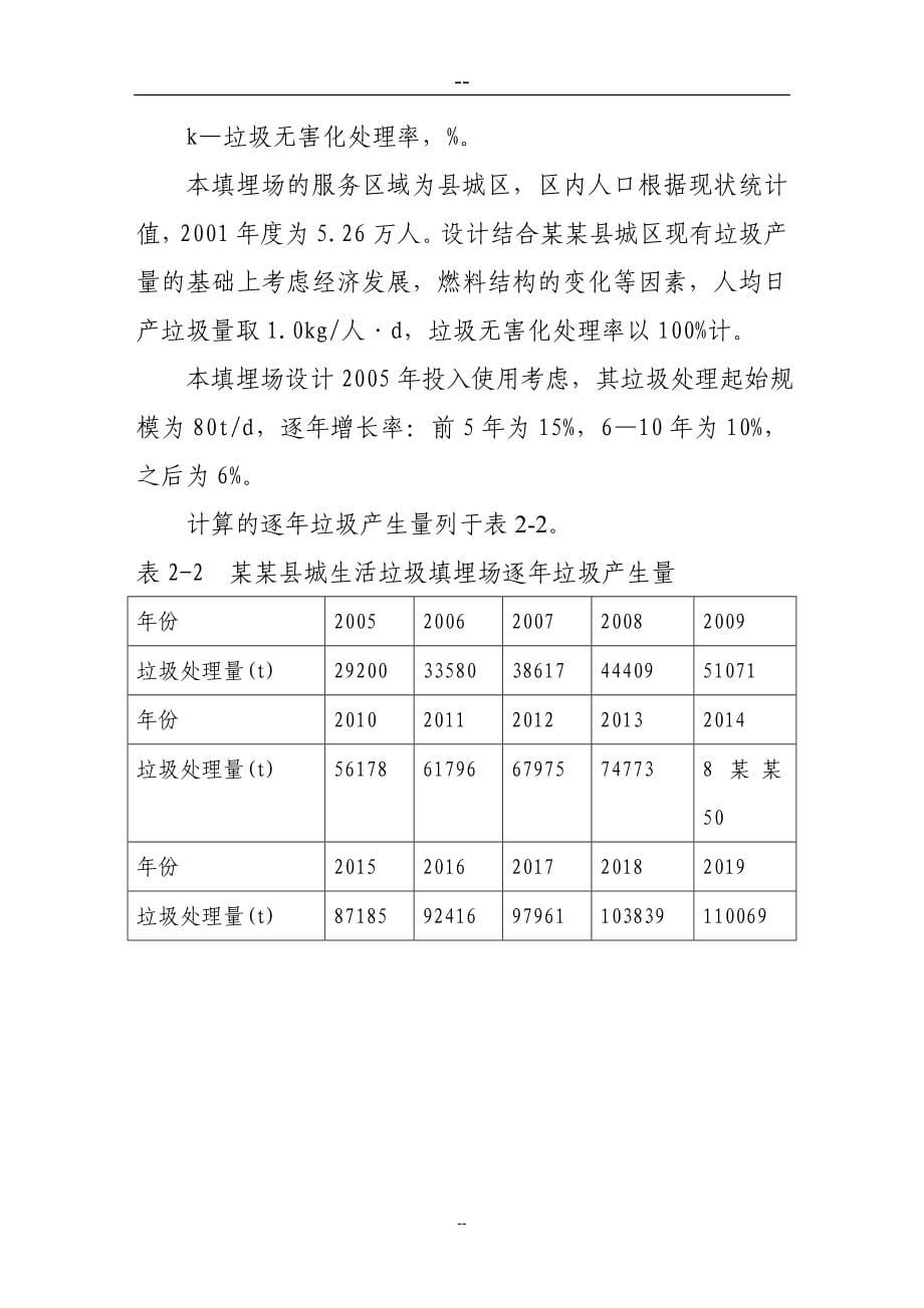 县垃圾改良型厌氧卫生填埋项目可行性计划书-优秀甲级资质页可行性计划书.doc_第5页