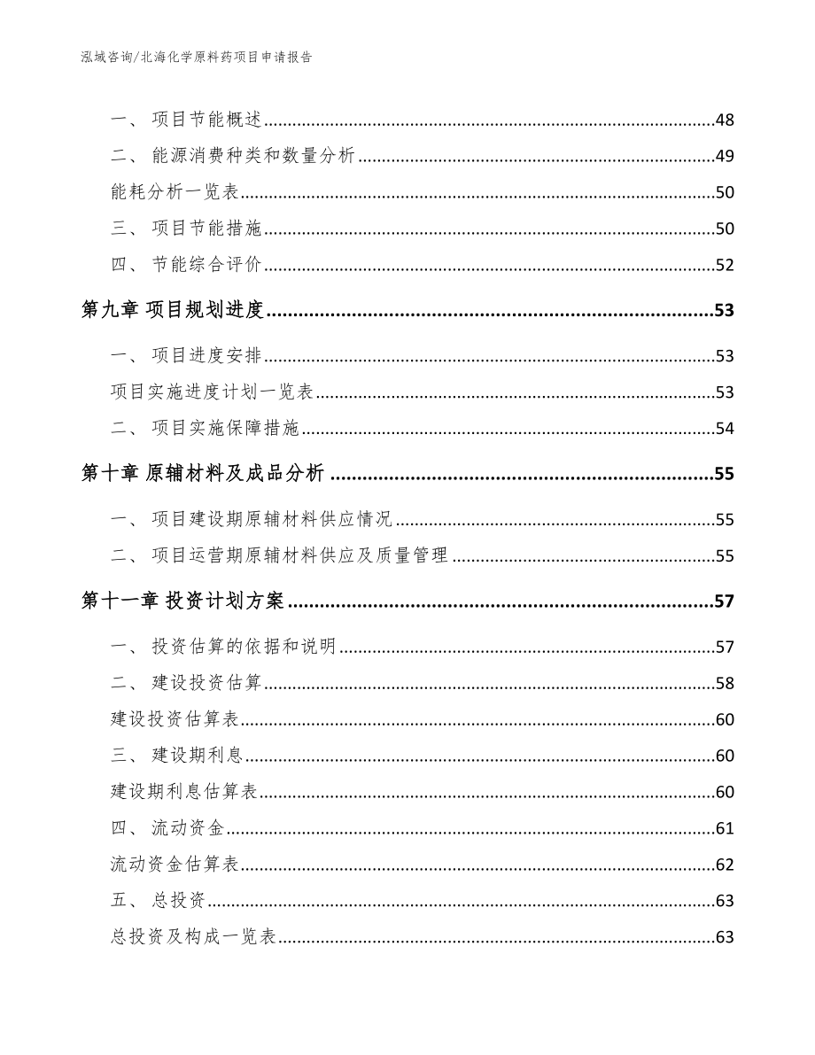 北海化学原料药项目申请报告（范文参考）_第4页